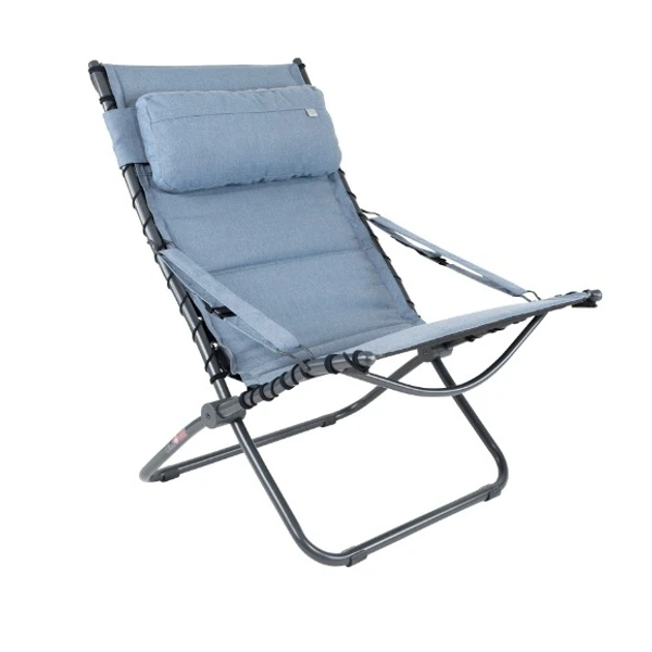 Crespo Tex Comfort AP-262 Loungestoel - Blauw 1 Crespo Tex Comfort AP-262 Loungestoel - Blauw