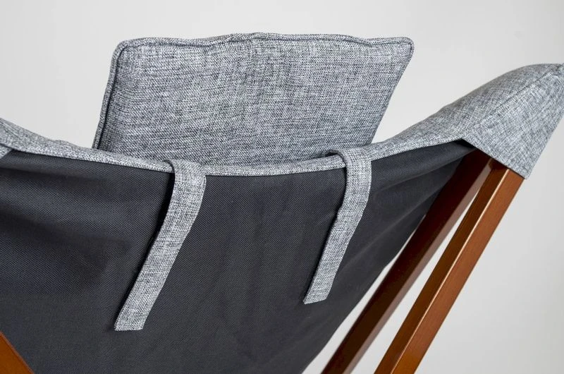 Bo-Camp Urban Outdoor Bloomsbury Vlinderstoel - Grijs - L 7 Bo-Camp Urban Outdoor Bloomsbury Vlinderstoel - Grijs - L - Afbeelding 7