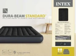 Intex Classic Luchtbed - Tweepersoons - Ingebouwde Elektrische Pomp -Buitenleven Winkel 1423 1900 64148nd pkg 2023 300