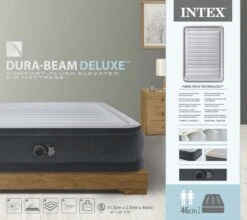 Intex Comfort Plush Hoog Luchtbed - Queensize - Ingebouwde Elektrische Pomp -Buitenleven Winkel 1689 1900 64414nd pkg 2023 300