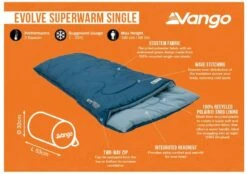 Vango Evolve Superwarm Slaapzak - Blauw -Buitenleven Winkel 1900 1783 evolve superwarm single 1