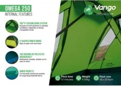 Vango Omega 250 Tunneltent - 2 Persoons - Groen -Buitenleven Winkel 1900 1783 omega 250 8