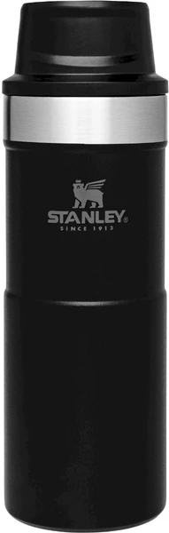 Stanley The Trigger-Action Travel Thermosfles - 350 Ml - Mat Zwart