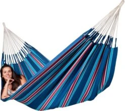 La Siesta Currambera 2 Persoons Hangmat - Blueberry -Buitenleven Winkel 800 902 cuh16 3 currambera blueberry cotton double classic hammock image 02
