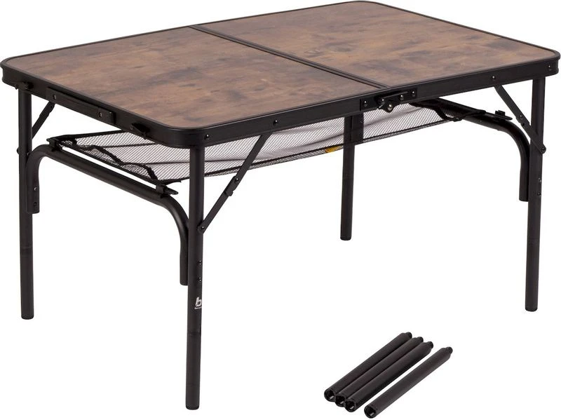 Bo-Camp Industrial Decatur 90 X 60 Campingtafel - Zwart/houtlook 2 Bo-Camp Industrial Decatur 90 X 60 Campingtafel - Zwart/houtlook - Afbeelding 2