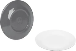 Bo-Camp Melamine Serviesset - 16-delig - Grijs -Buitenleven Winkel 900 1271 6181274 02