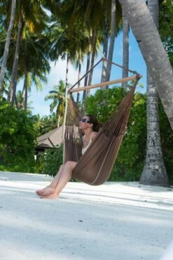 La Siesta Habana Hangstoel XL - Chocolate -Buitenleven Winkel 900 601 hal21 6 ambiance 200