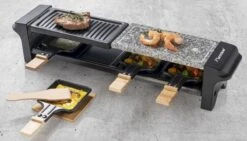 Bestron Raclette/Steengrill - 4 Personen -Buitenleven Winkel bestron raclettesteengrill 4 personen 13
