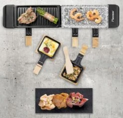 Bestron Raclette/Steengrill - 4 Personen -Buitenleven Winkel bestron raclettesteengrill 4 personen 3