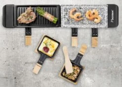 Bestron Raclette/Steengrill - 4 Personen -Buitenleven Winkel bestron raclettesteengrill 4 personen 6