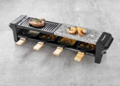Bestron Raclette/Steengrill - 4 Personen -Buitenleven Winkel bestron raclettesteengrill 4 personen 7