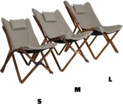 Bo-Camp Urban Outdoor Bloomsbury Vlinderstoel - Beige - M -Buitenleven Winkel bo camp bloomsburry relaxstoel m beige 3 1