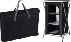 Redcliffs Campingkast - 3 Lagen - Zwart