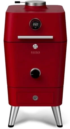 Everdure 4K Houtskool Barbecue Met Beschermhoes - Rood