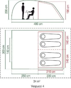 Coleman Vespucci 4 Tunneltent - 4 Persoons -Buitenleven Winkel flo 2000019537 01 resultaat