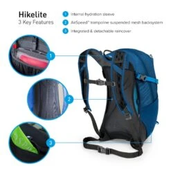 Osprey Hikelite Wandelrugzak - 18 Liter - Zwart 17 Osprey Hikelite Wandelrugzak - 18 Liter - Zwart -Buitenleven Winkel osprey hikelite 18 1