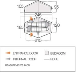 Vango Nevis 200 Tunneltent - 2 Persoons -Buitenleven Winkel vango nevis 200 2